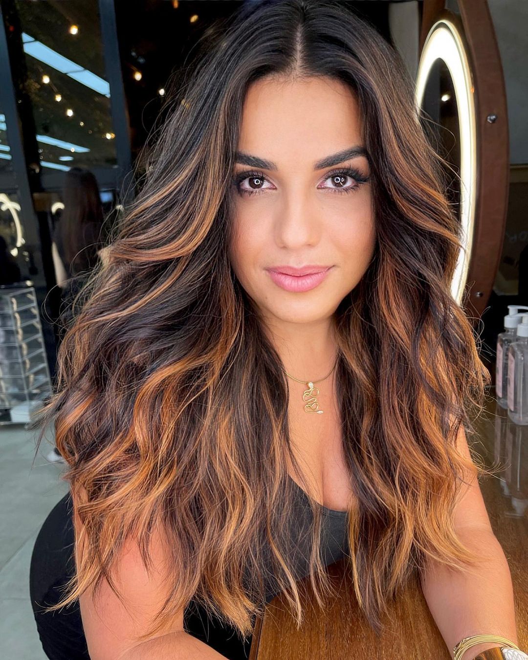 Eye-Catching Caramel Espresso Balayage