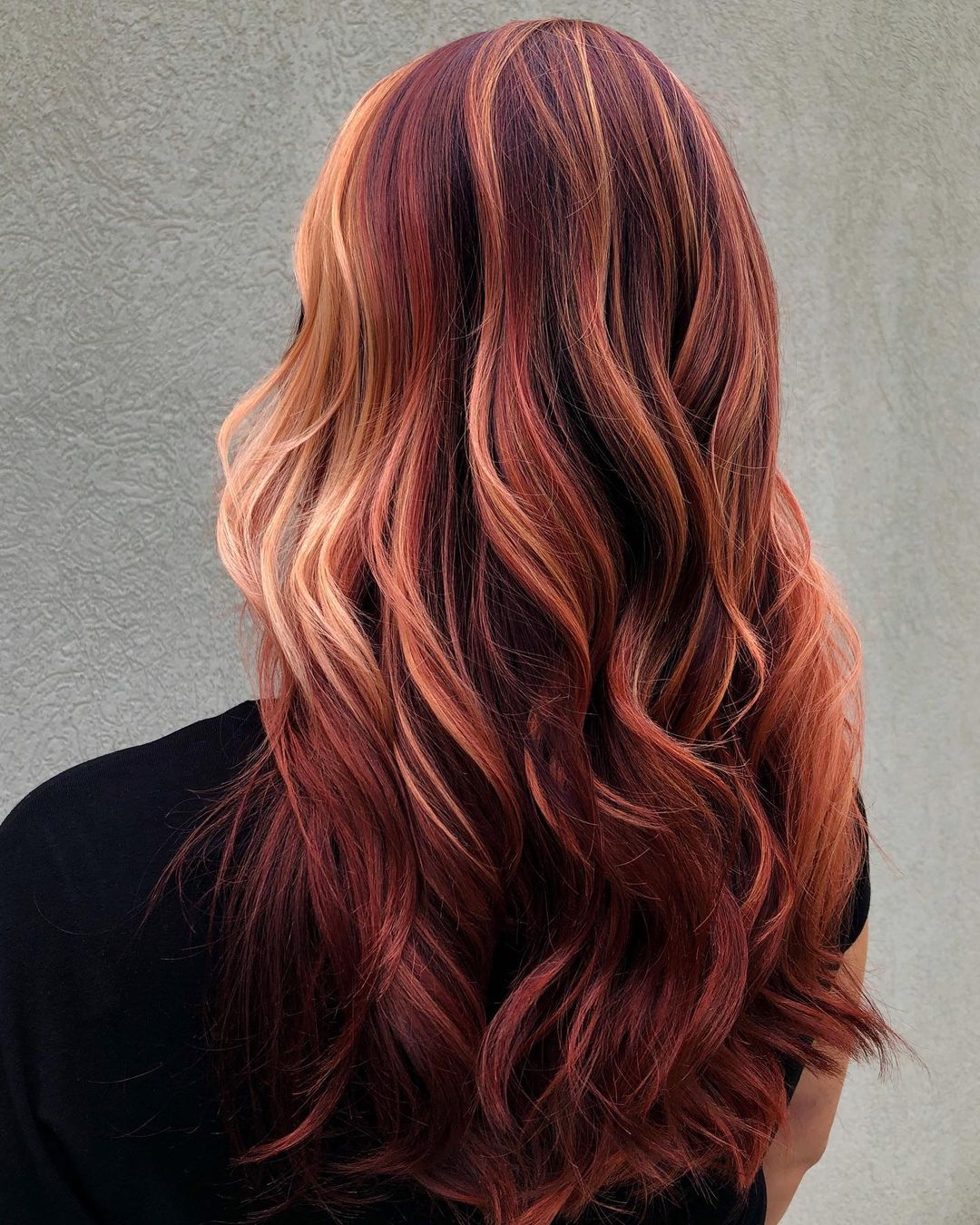 Red Hair with Light Auburn Highlights