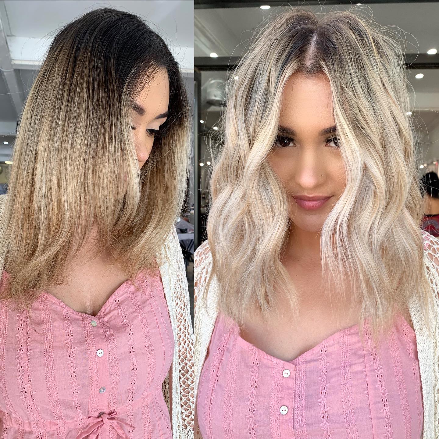 Metallic Dirty Blonde Makeover