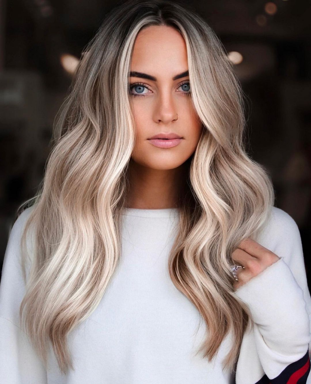 Mushroom Blonde and Platinum Balayage