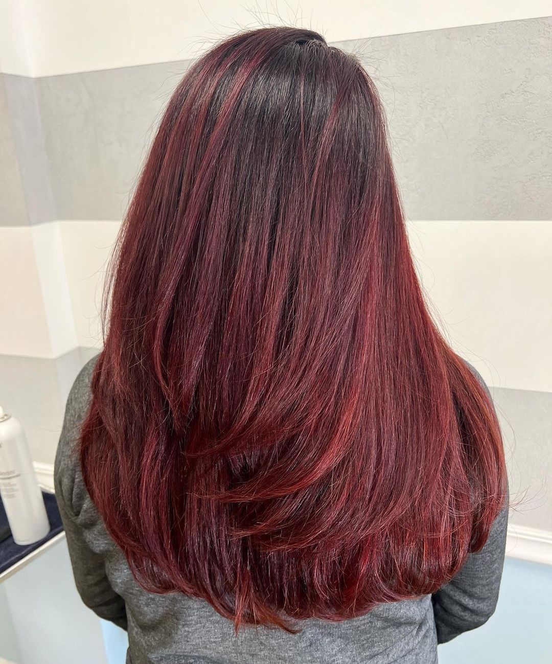 Vivid Light Burgundy Color for Brunettes