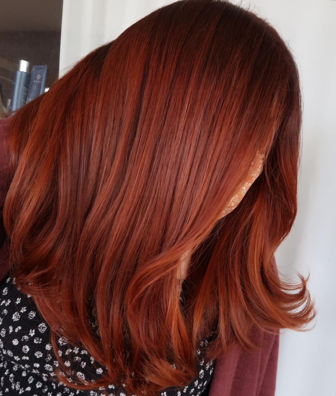 Bright Auburn Root Fade