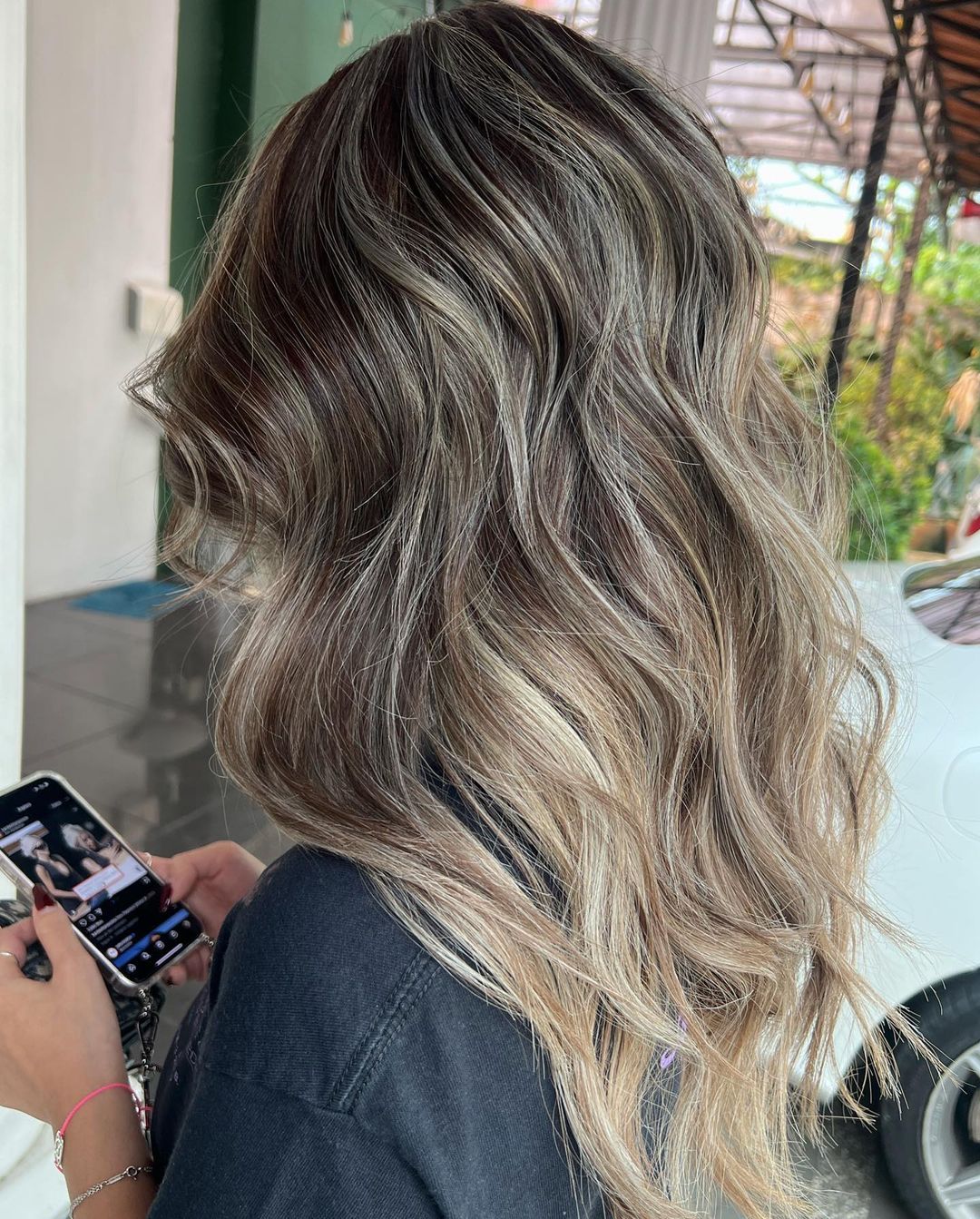 Bronde Hair with Blended Grays