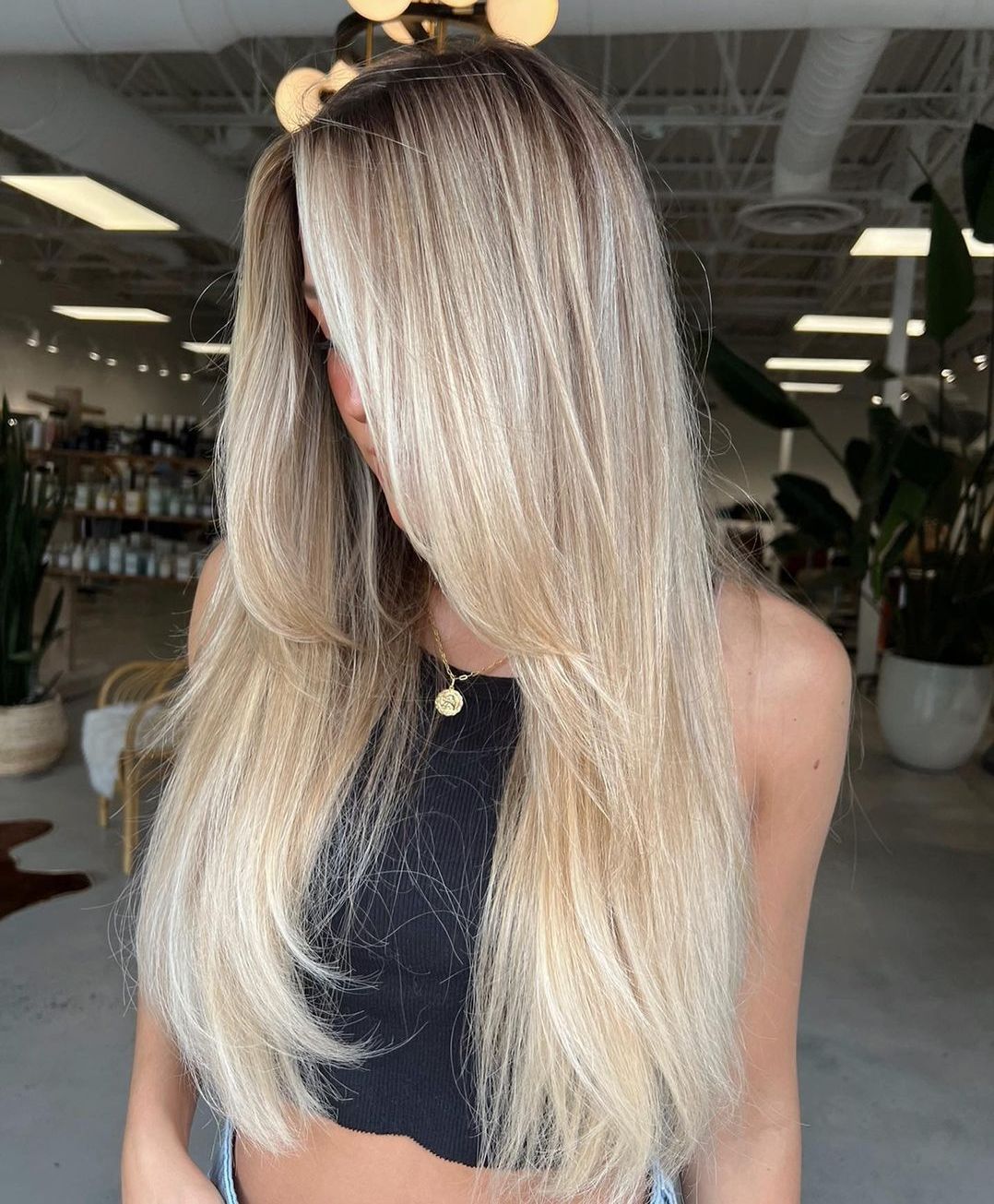 Ash Blonde Hair with Brightened Ends